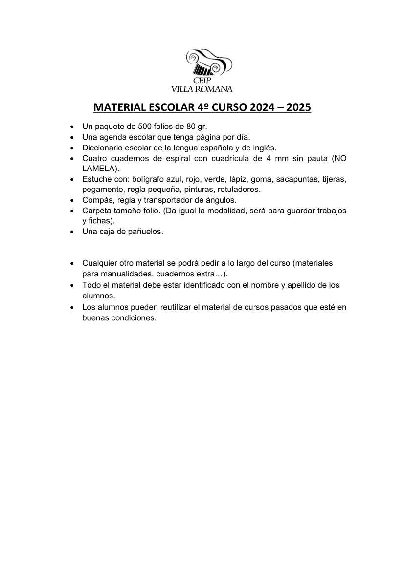 MATERIAL ESCOLAR 24-25