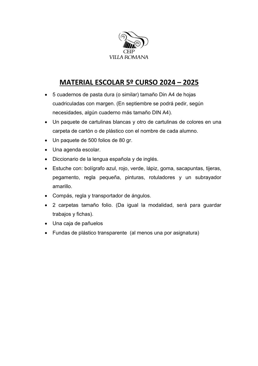 MATERIAL ESCOLAR 24-25