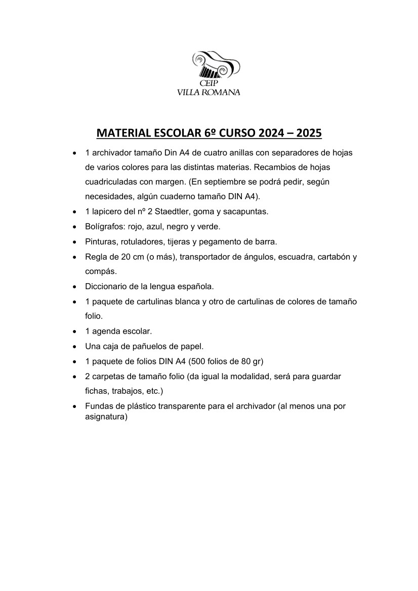 MATERIAL ESCOLAR 24-25